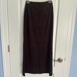 United Colors of Benetton faux suede maxi skirt